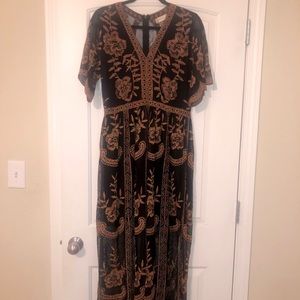 Altar’d State Leador Black Maxi Formal Dress